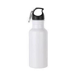 Botella de agua de aluminio de 600 ml para sublimación - blanco