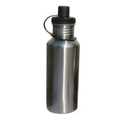 Botella de agua turística MAX plata 600 ml para sublimación
