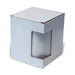 Caja para taza 450 ml con ventana Transferencia Térmica Sublimación