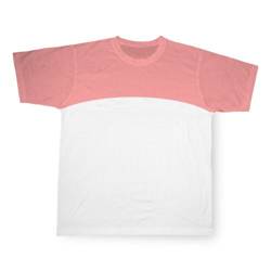 Camiseta deportiva rosa con tacto de algodón, sublimación, transferencia térmica