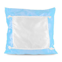 Funda de almohada Eco 40 x 40 cm azul claro Sublimación Transferencia Térmica