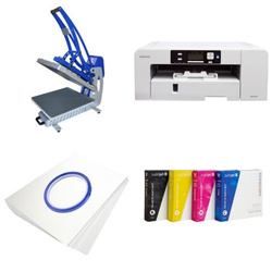 Kit de impresión para camisetas SAWGRASS Virtuoso SG1000 + CLAM-C46 Sublimación Transferencia Térmica