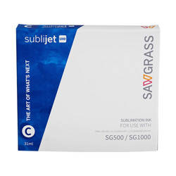 Tinta de gel CYAN SAWGRASS SubliJet-UHD para Virtuoso SG500 / SG1000