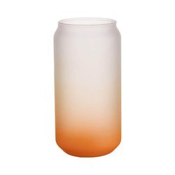 Vidrio esmerilado para sublimación 550 ml - degradado naranja