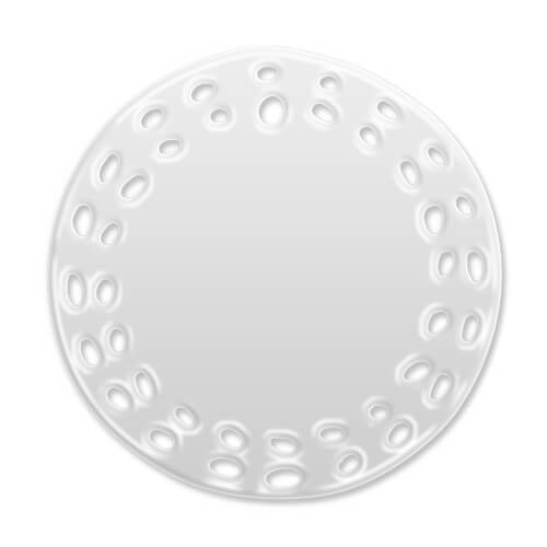 Baldosa cerámica circular con agujeros 7,5 cm Sublimación Transferencia Térmica