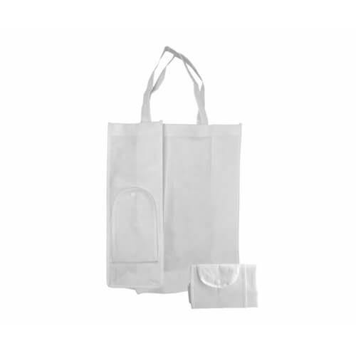 Bolsa Eco plegable blanca 31 x 39 x 12 cm Sublimación Transferencia Térmica