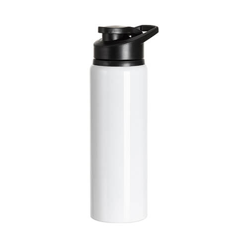 Botella de agua de 750 ml con solapa para sublimación - blanca