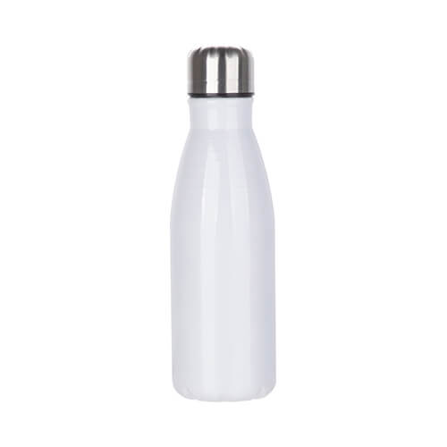 Botella de aluminio de 500 ml para sublimación - blanco