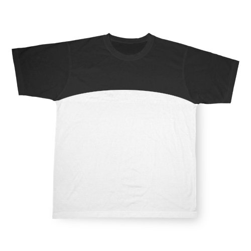 Camiseta deportiva negra con tacto de algodón, sublimación, transferencia térmica