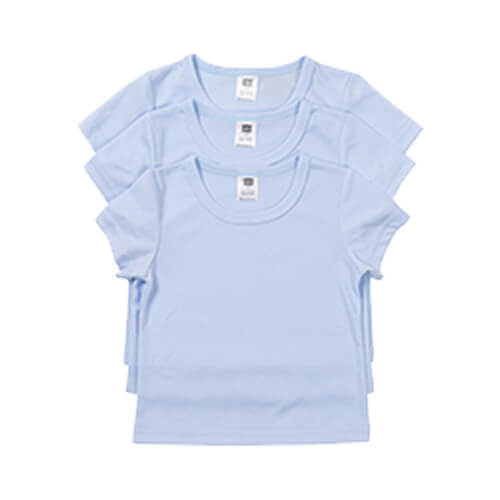 Camiseta infantil de manga corta para sublimación - azul