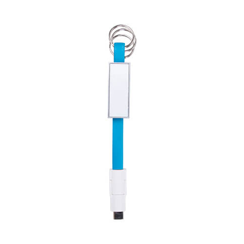 Llavero - Cable de datos USB C para sublimación - azul