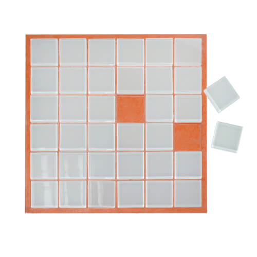 Mosaico de vidrio 30 x 30 cm - 36 Elementos Sublimación Transferencia Térmica