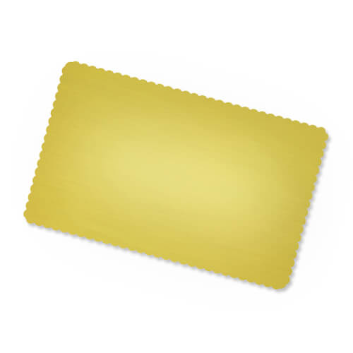 Tarjetas de visita de metal dorado, paquete de 10. Transferencia térmica por sublimación