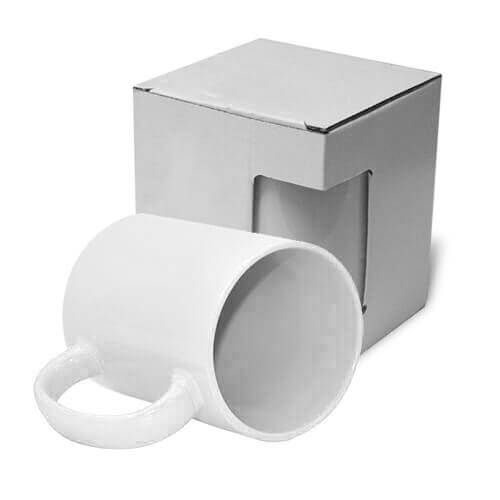Taza blanca ECO MAX 450 ml con caja KAR5 Sublimación Transferencia Térmica