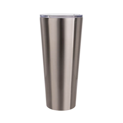 Taza - vaso de acero inoxidable de 1000 ml para sublimación - plateado