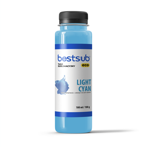 Tinta de sublimación BestSub Eco - Light Cyan 100 ml