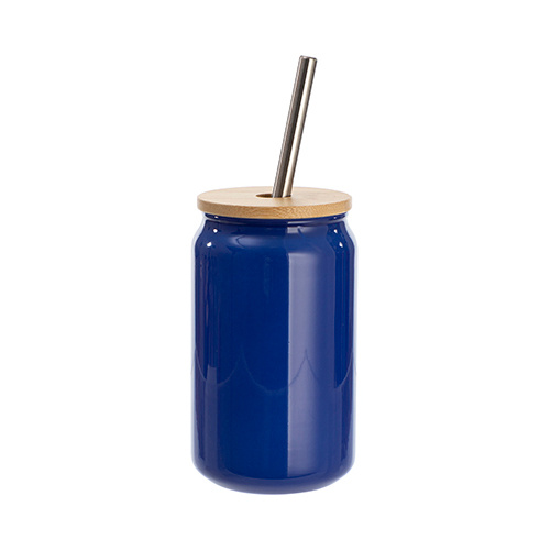Un vaso de 400 ml que cambia de color cuando se expone al calor para sublimación - azul