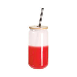 550 ml glas som ändrar färg när det utsätts för sublimering - röd