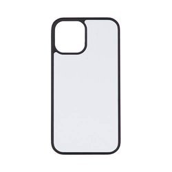 iPhone 12 Pro svart gummisublimeringsfodral