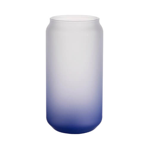 550 ml frostat glas för sublimering - marinblå gradient