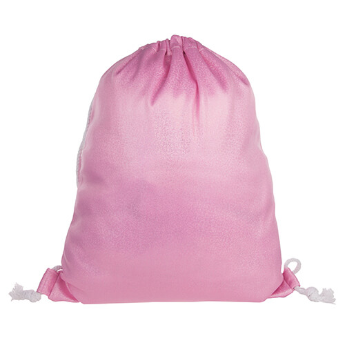 Glitter ryggväska 33 x 42 cm för sublimering - rosa