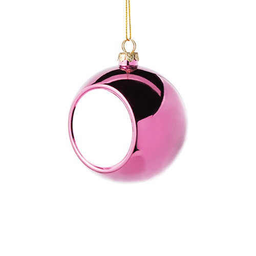 Julgranskula Ø 6 cm för sublimering - rosa