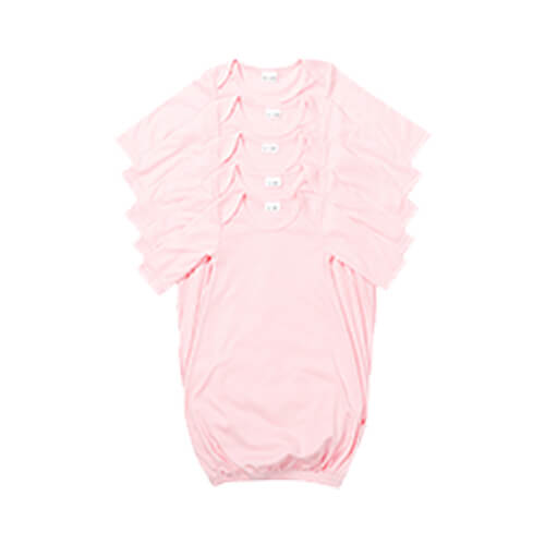 Långärmad sömnskjorta för sublimering - rosa
