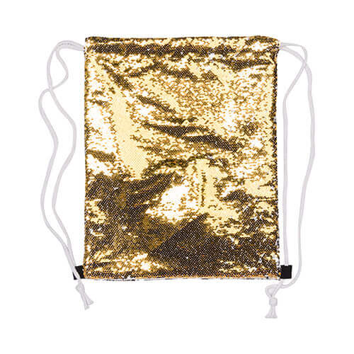 Ryggväska 36 x 45 cm med paljetter för sublimering - guld