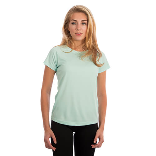 Solar kortärmad sublimation T-shirt dam - Seagrass